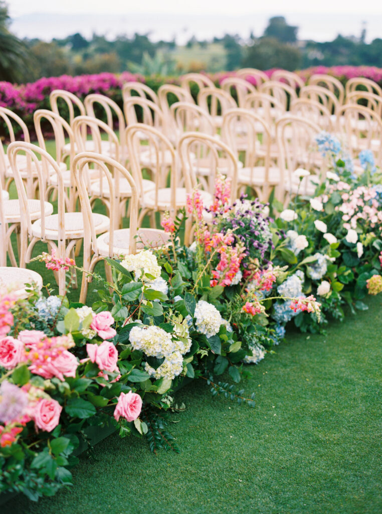 Colorful Floral-filled Wedding Ceremony at The Montecito Country Club