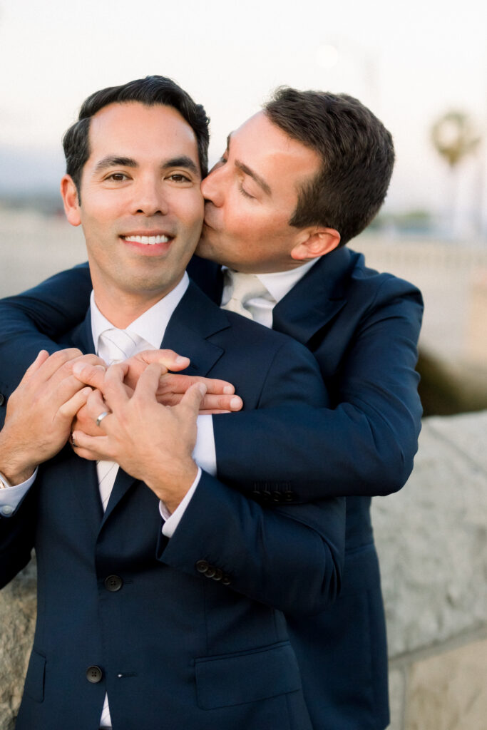 Gay wedding portrait in Santa Barbara.