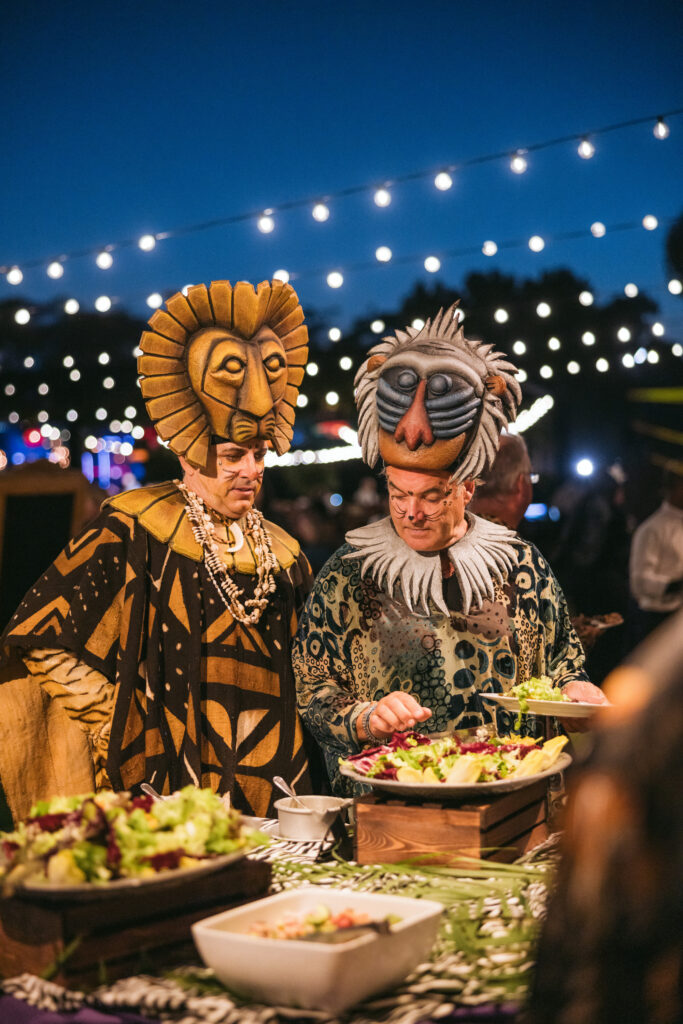 The Lion King inspired costumes at Gucci Jungle Themed Party