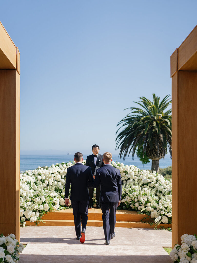 Ritz Carlton Bacara Wedding Ceremony with two grooms