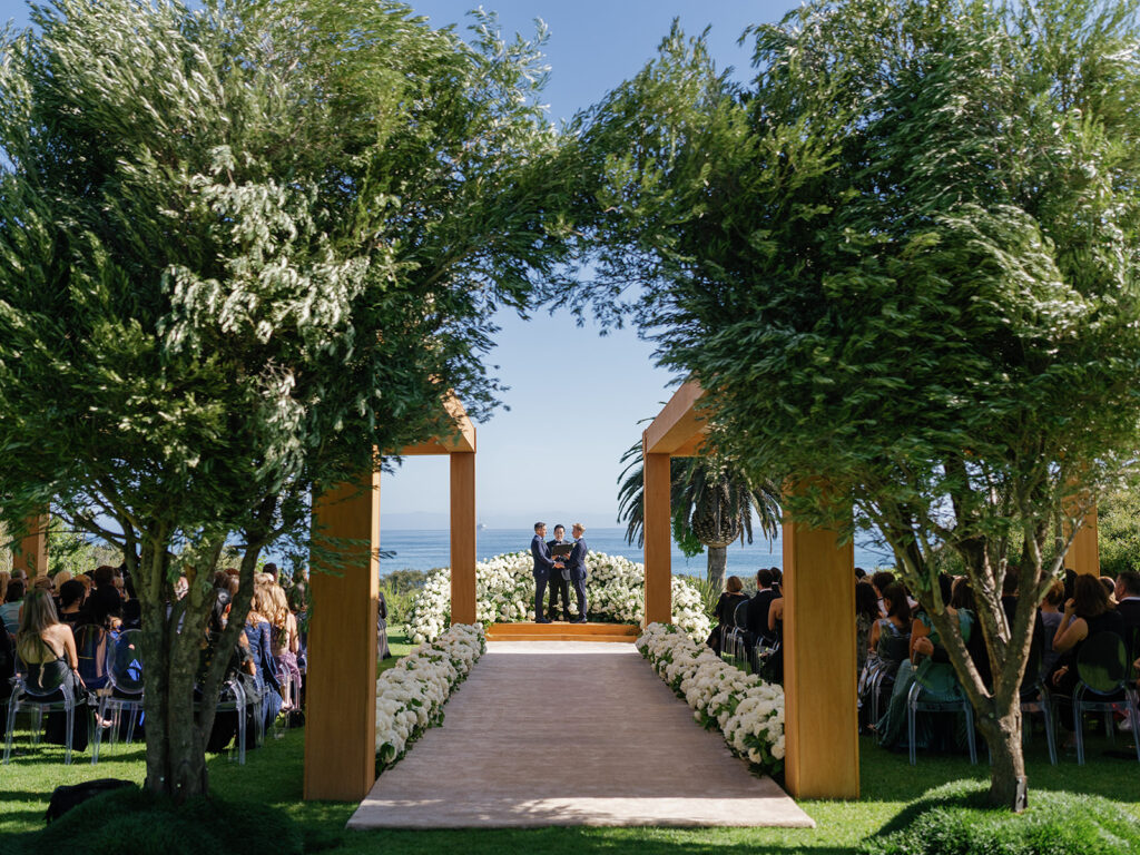 Ritz Carlton Bacara Wedding Ceremony with two grooms