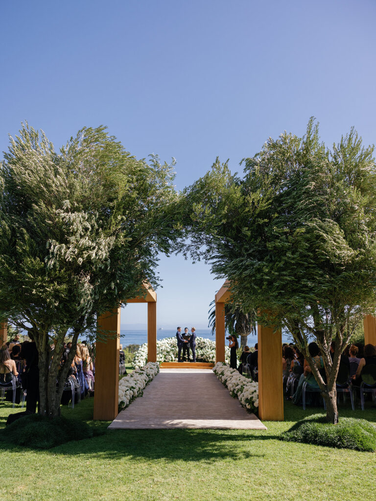 Ritz Carlton Bacara Wedding Ceremony with two grooms