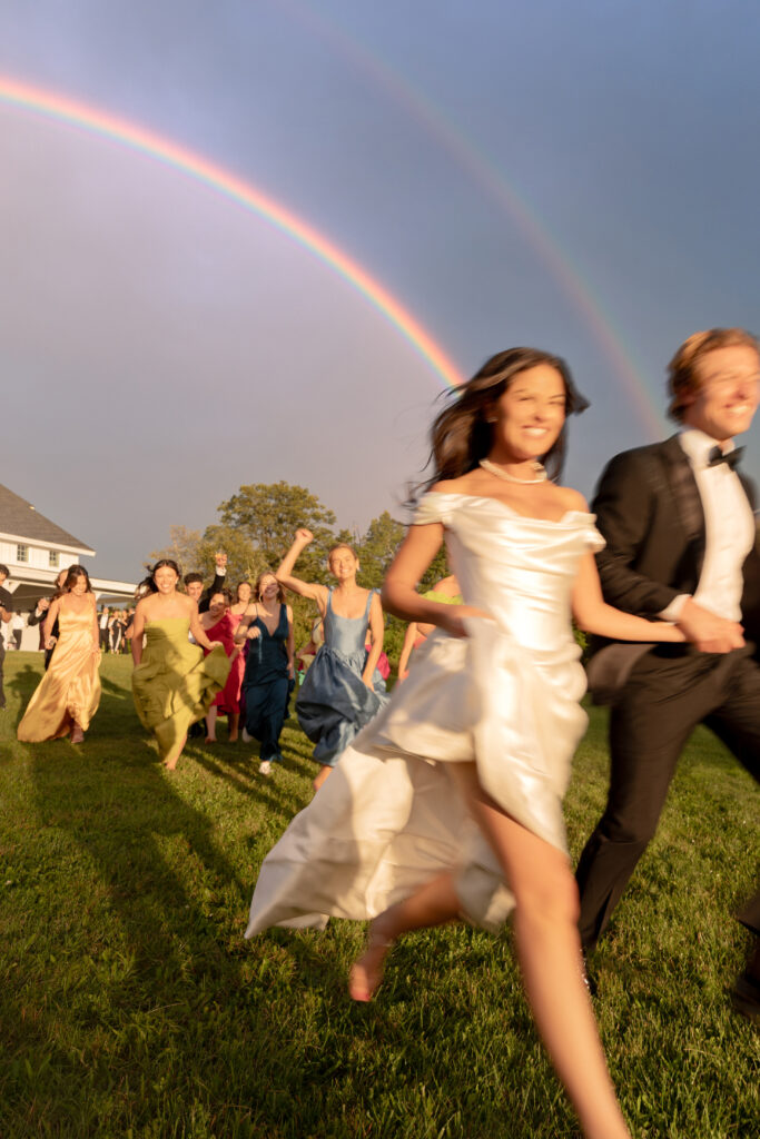 Rainbow at Glenmere Mansion Wedding