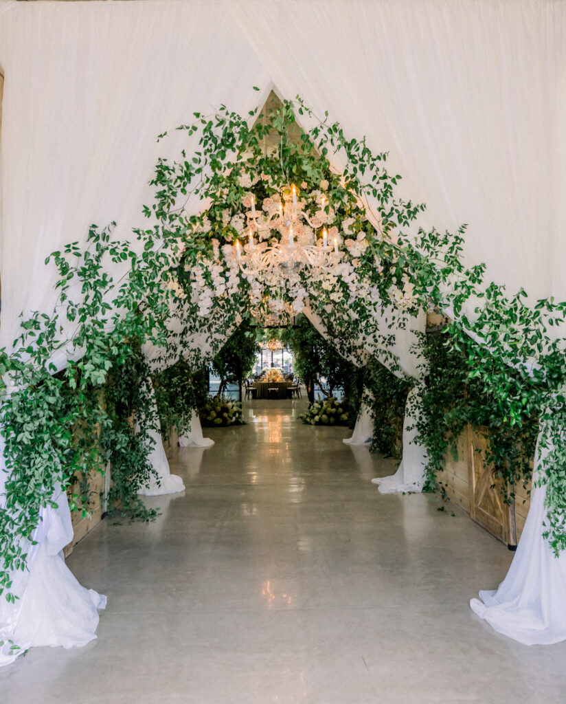 Stable transformation for wedding reception at Greengate Ranch & Vineyard