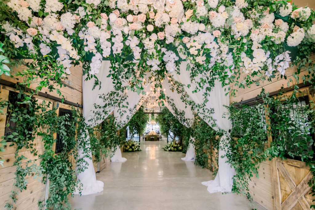 Stable transformation for wedding reception at Greengate Ranch & Vineyard