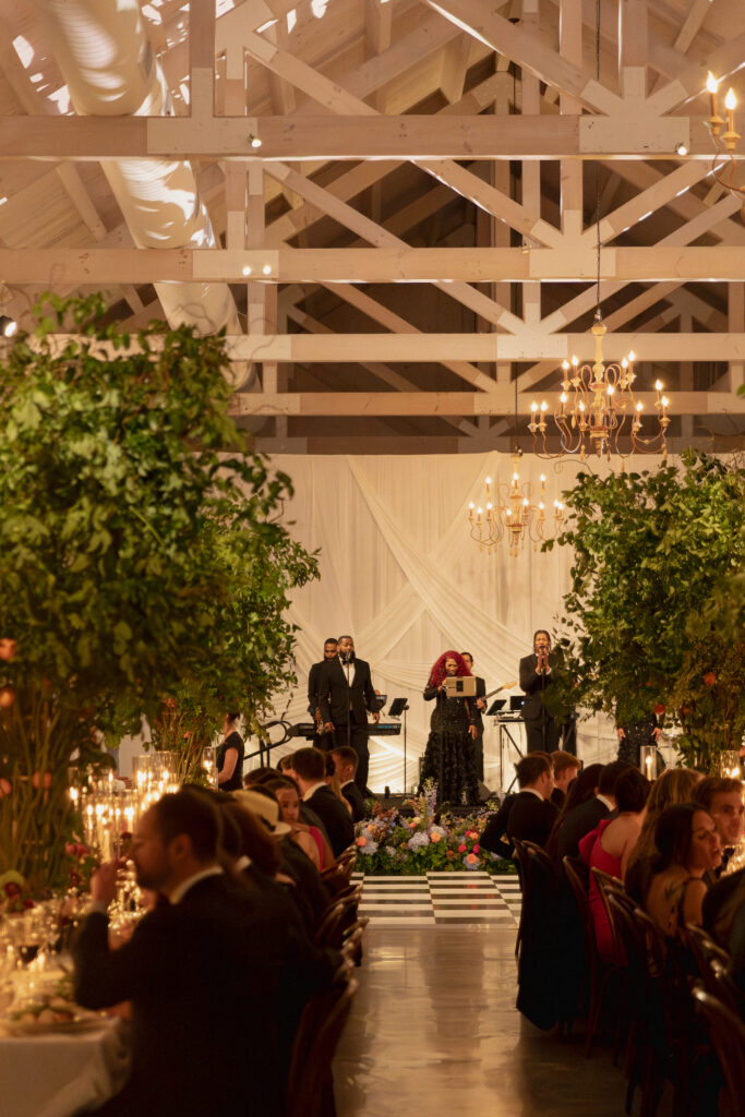 Glenmere Mansion Barn Wedding Reception
