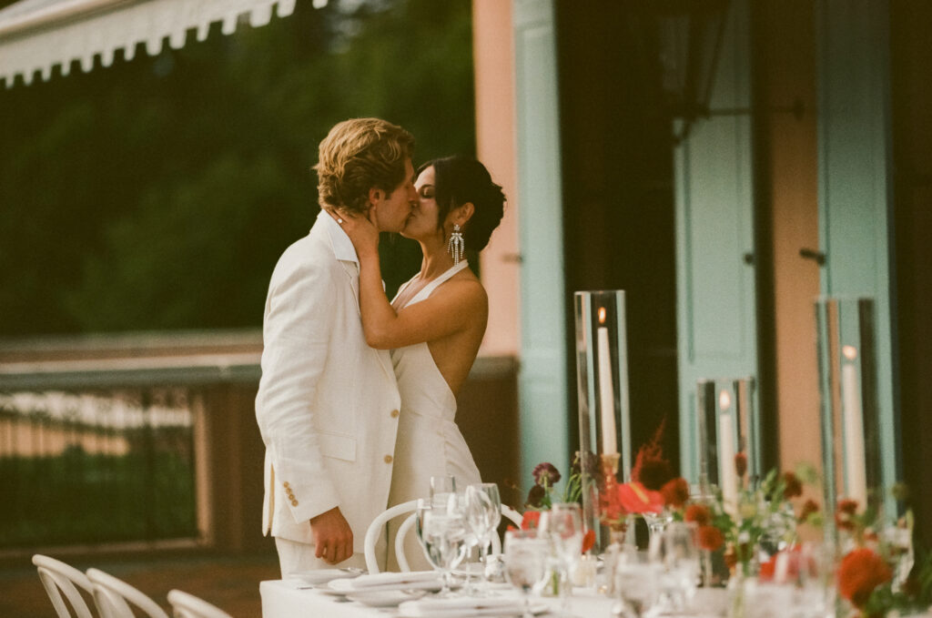 Italian-Summer inspired wedding welcome party at Glenmere Mansion