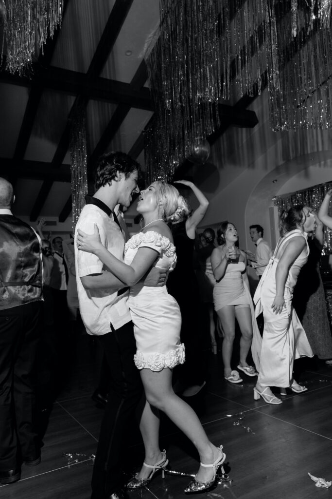 Disco themed wedding after party at the Ritz Carlton Bacara