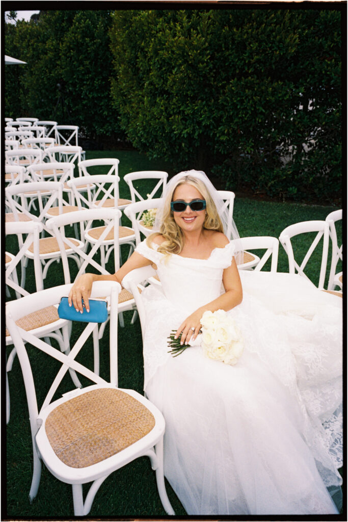Stylish  wedding ceremony at the Ritz Carlton Bacara with Film photographer Dear Vincent