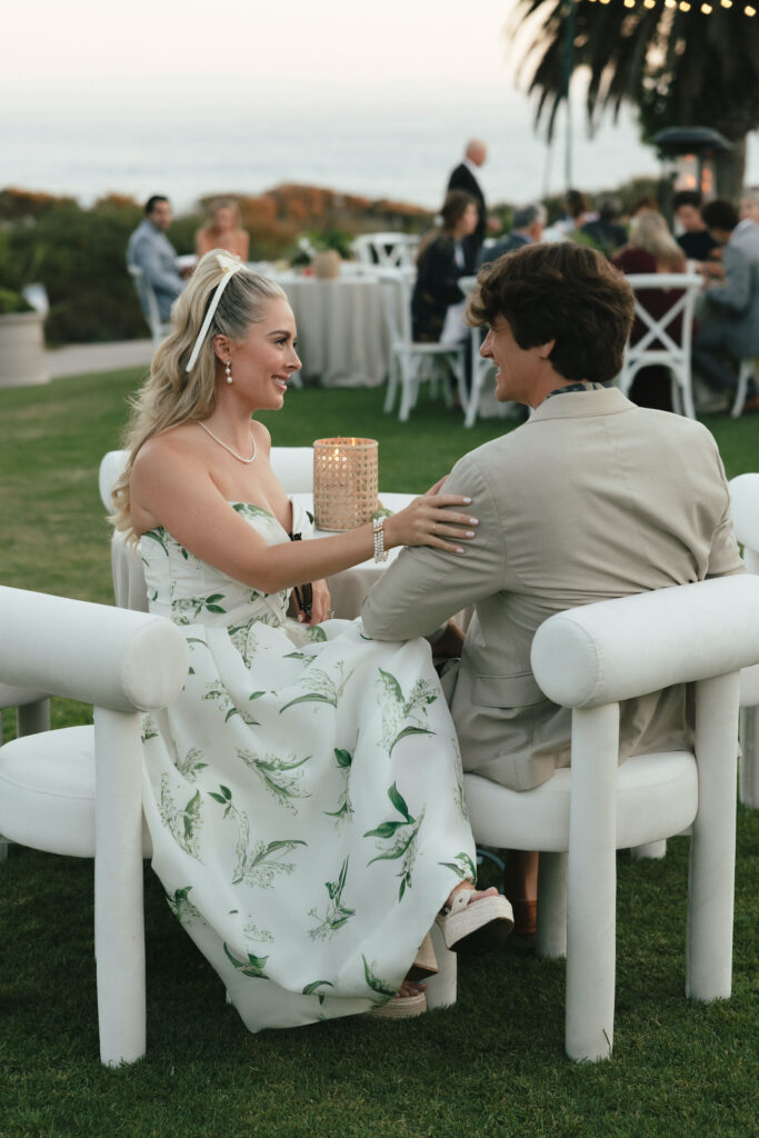 Beach Club inspired Wedding Welcome party at the Bacara